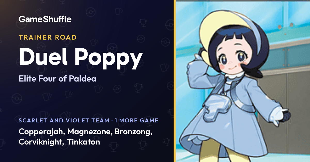 Poppy's Pokémon teams: Elite Four of Paldea | GameShuffle